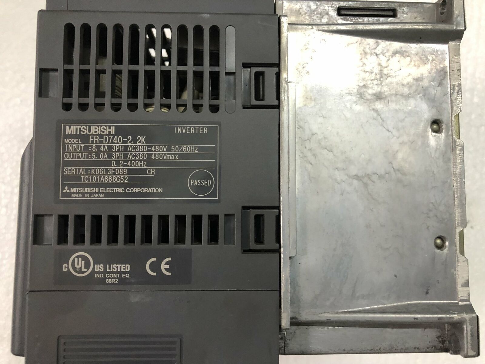 used ONE Mitsubishi Inverter FR-D740-2.2K 400V Tested it In Good Condition - MITSUBISHI