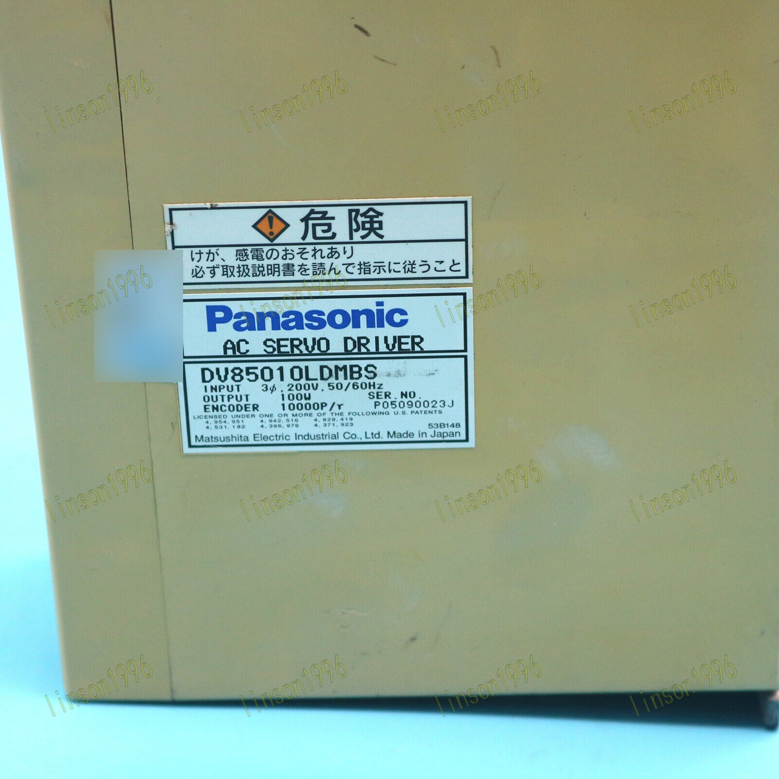 Panasonic DV85010LDMBS Servo Drive Used Stock - PANASONIC
