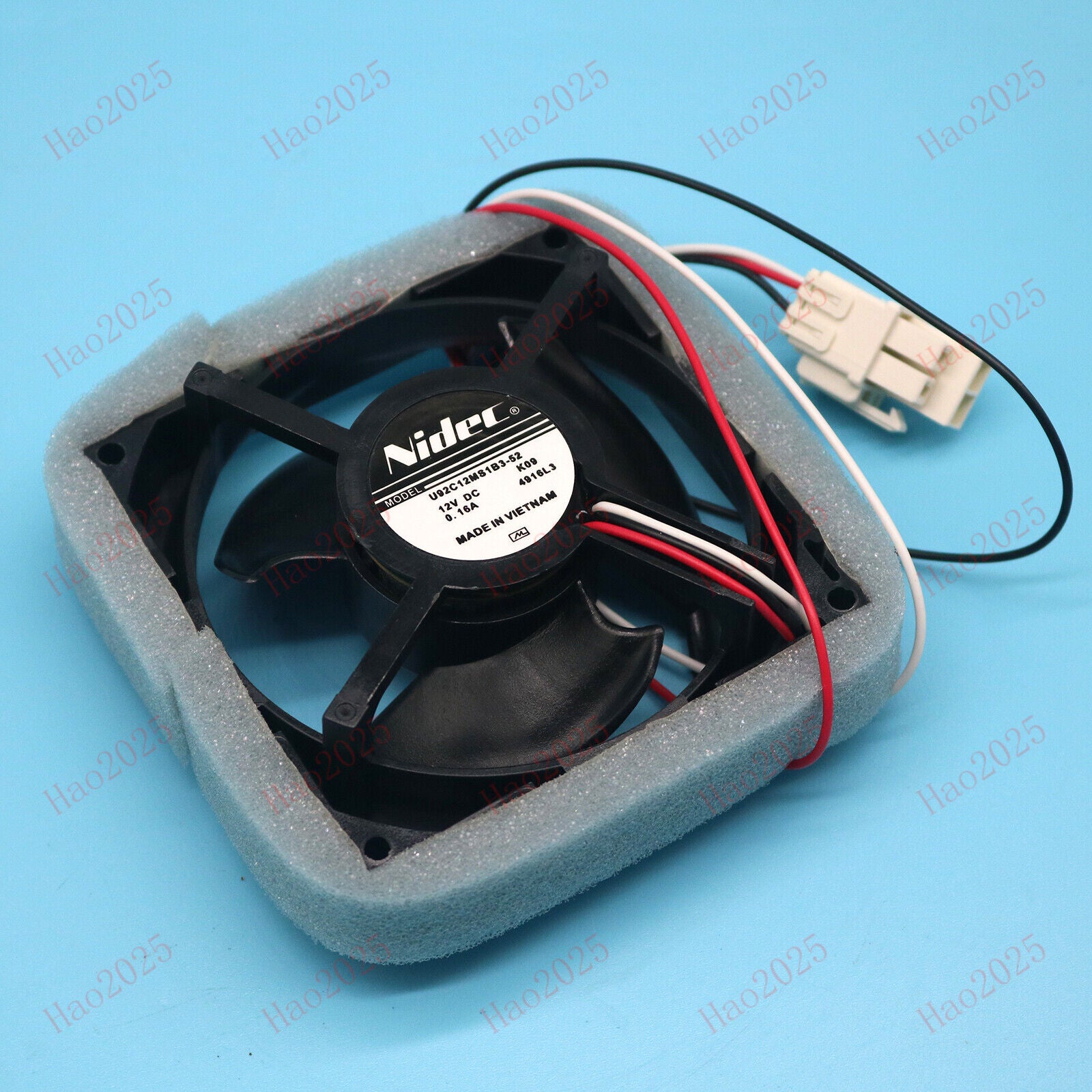 new U92C12MS1B3-52 Nidec 12V 0.16A Fan  For Samsung Refrigerator Fan FAST SHIP