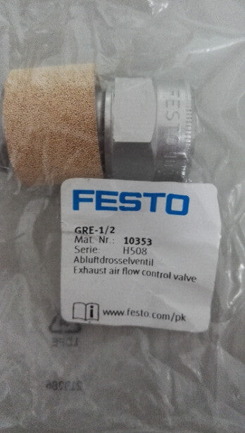 1PC Festo GRE-1/2 10353 Exhaust Air Flow Control Valve