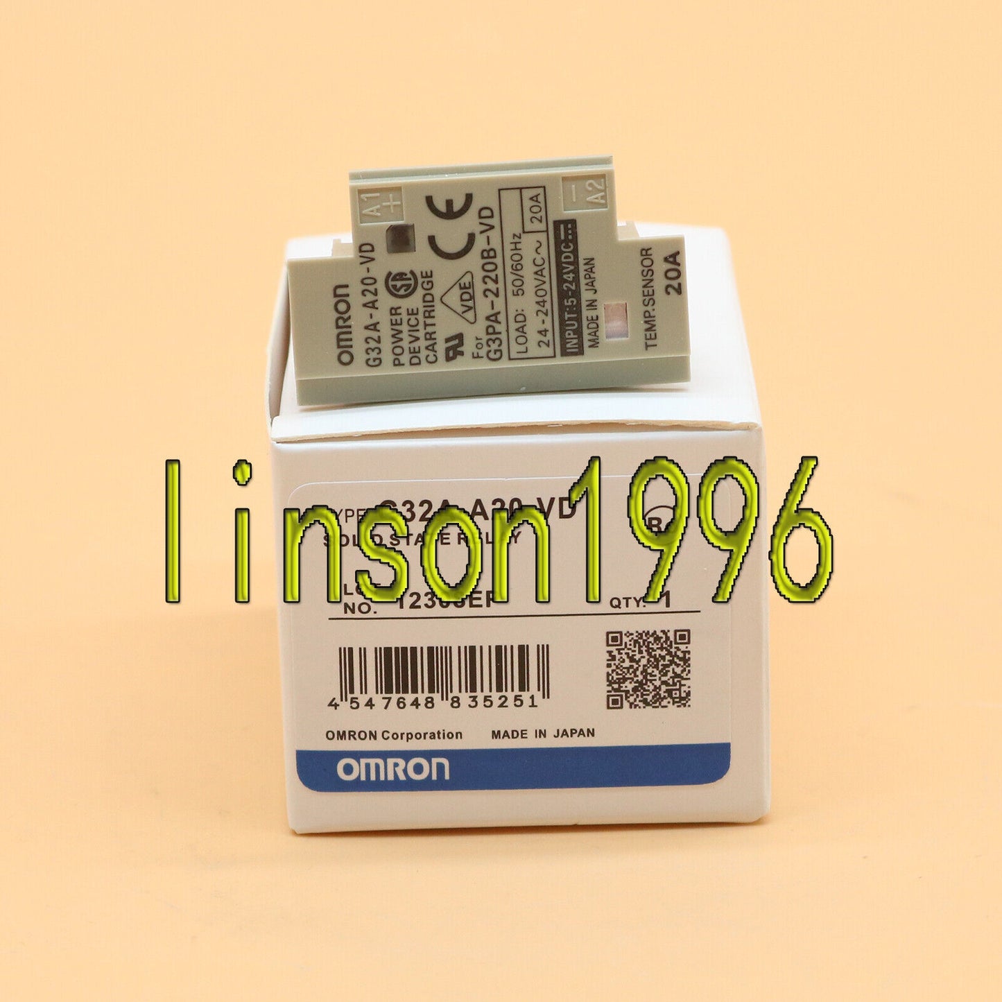 Omron G32A-A20-VD Solid State Relay FAST SHIP - OMRON