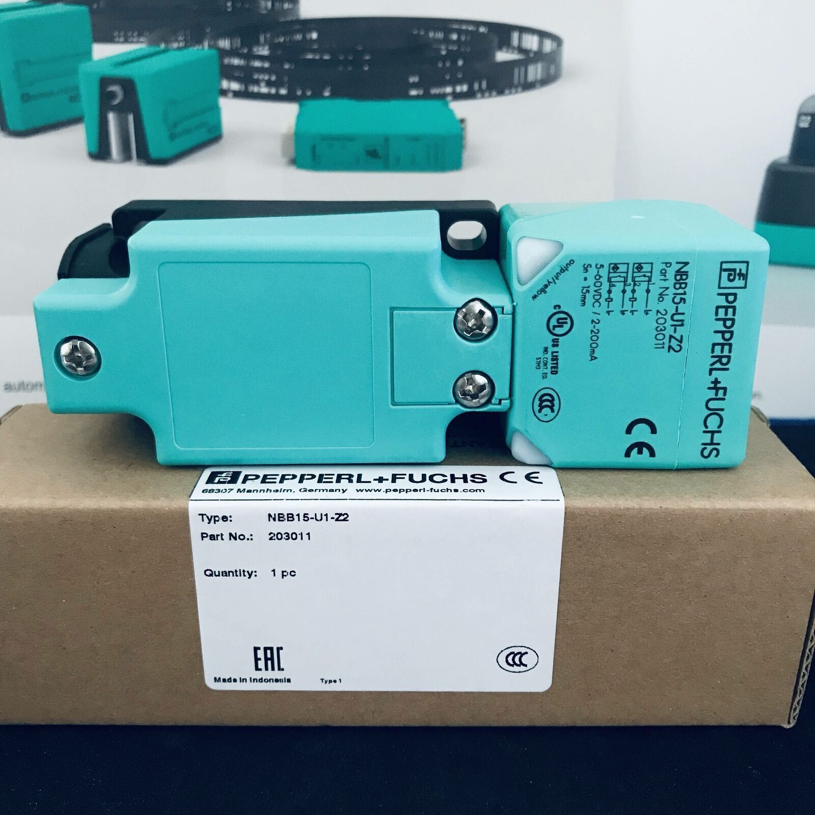 NIOONE NBB15-U1-Z2 Proximity Sensor, Pepperl+Fuchs NBB15-U1-Z2 Proximity Sensor, Motion Detection Sensor, Distance Sensor for Industrial and Commercial Use - PEPPERL+FUCHS