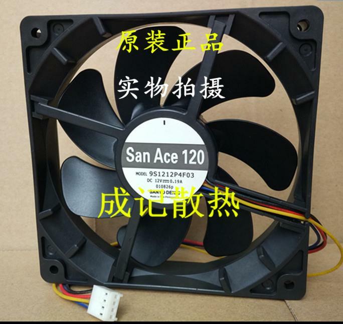 1pcs SANYO San Ace 9S1212P4F03 12V 0.19A 12CM 120mm 12025 cooling fan 4pin