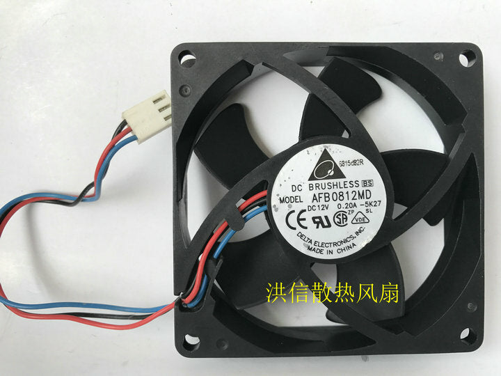 new 1pcs   Delta AFB0812MD 12V 0.20 8CM 8 cm cooling fan