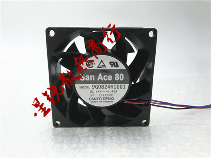 1pcs SANYO 9G0824H1D01 DC 24V 0.42A 8cm large air volume chassis cooling fan