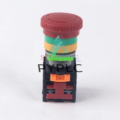 1PCS TEND Emergency stop button switch TN2BKR-2B 22mm