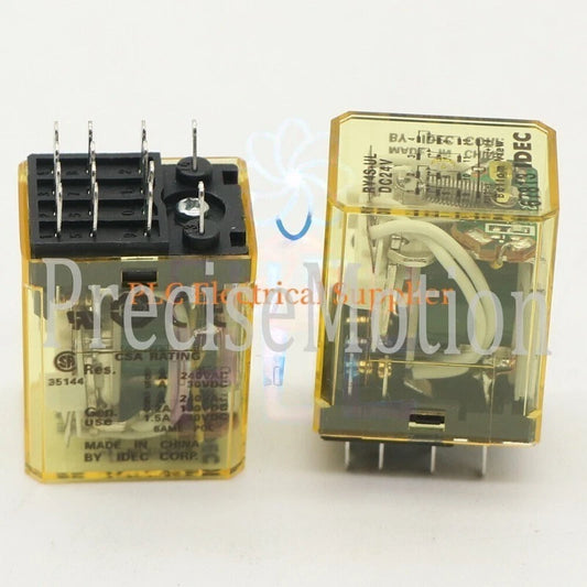 RY4S-UL DC24V IDEC Electromechanical Relay 5A 240VAC 14 Pin x 1X