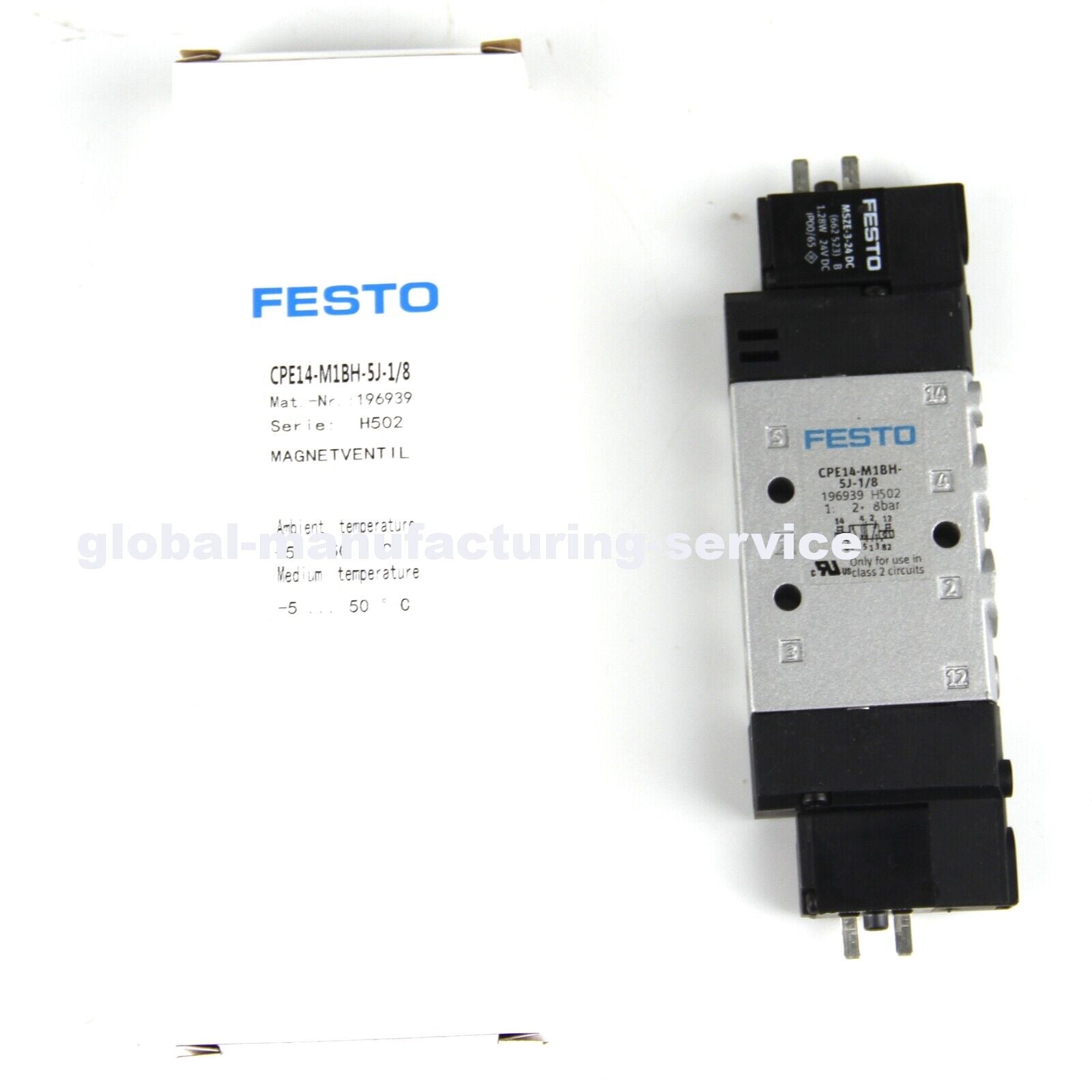 FESTO CPE14-M1BH-5J-1/8 196939 Solenoid Valve FESTO