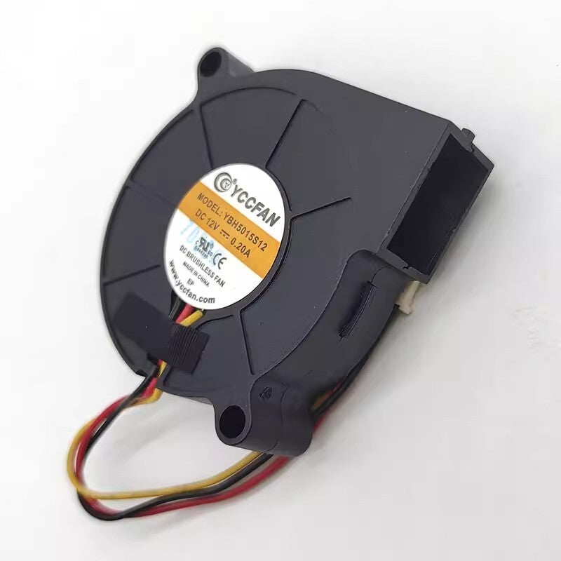 1PCS YBH5015S12 5015 DC12V 0.20A 5CM 3-Pin Mute Turbo Cooling Fan