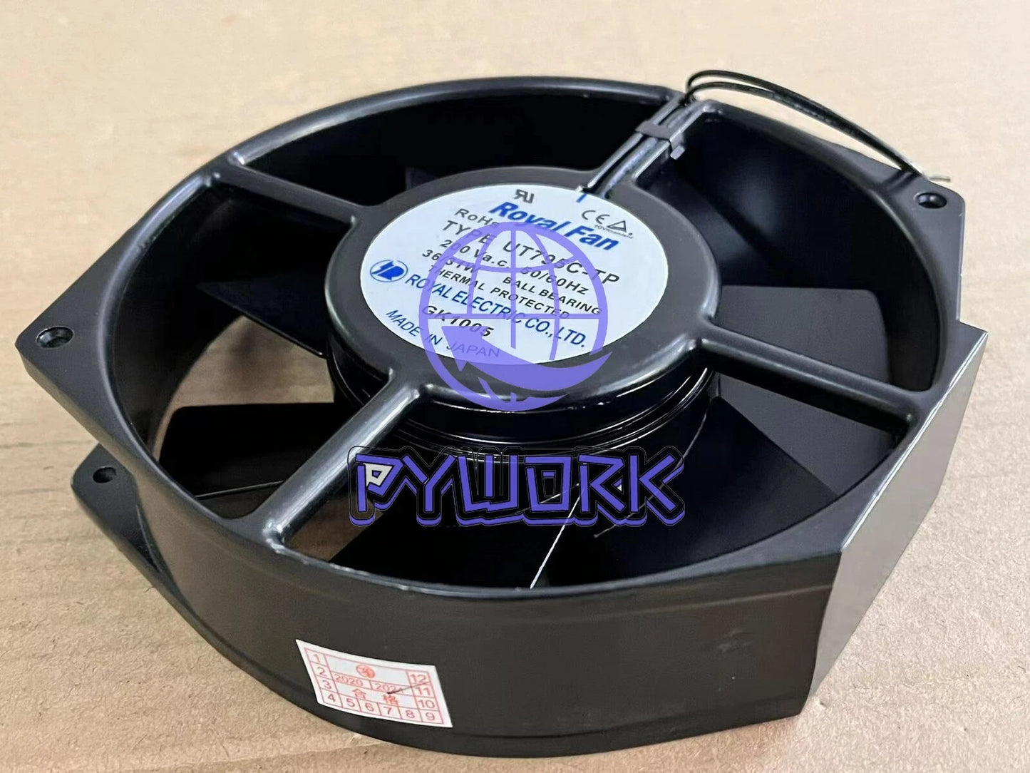 Fan UT795C-TP AC200V 36/31W 172*150*38MM 2 wires cooling fan#