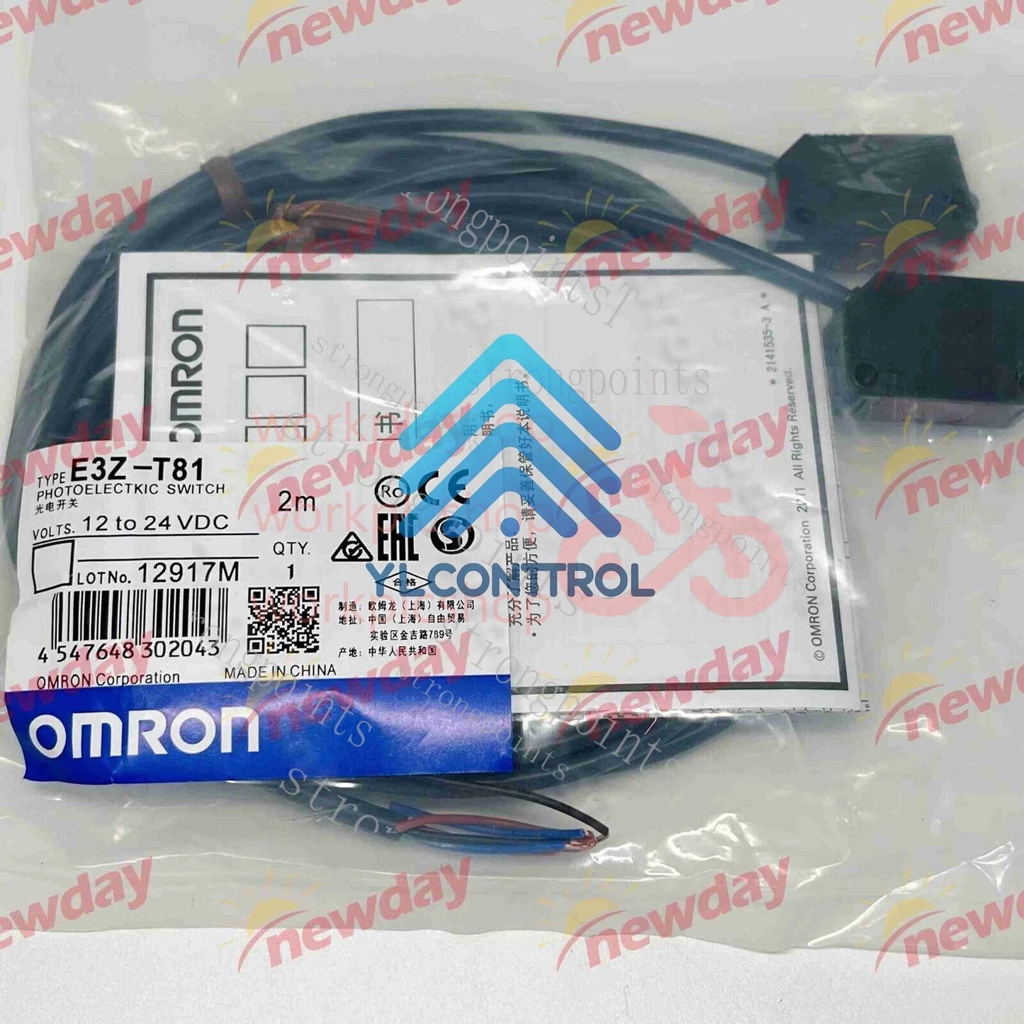 1 set E3Z-T81-D E3Z-T81-L E3ZT81 2M OMRON Photoelectric Switch