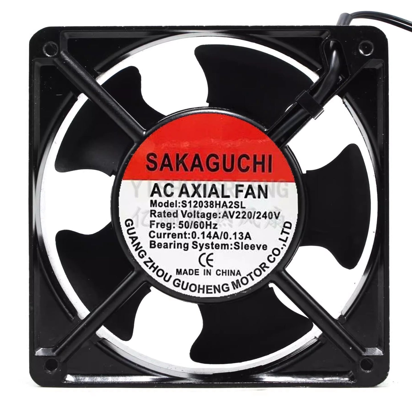 SAKAGUCHI S12038HA2SL AC220V 0.14A/0.13A 120*120*38mm axial fan