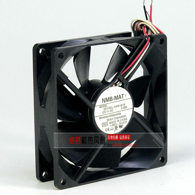 1pcs NMB 3610KL-04W-B19 12V 0.08A 9225 cooling fan