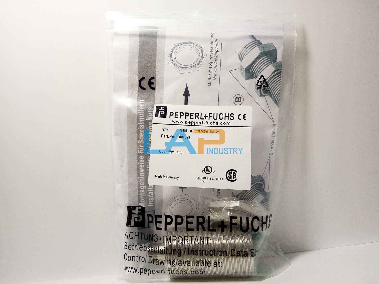 pepperl fuchs nbb10-30gm50-e2-v1 inductive proximity switch 10-30v npn no 84199 - PEPPERL+FUCHS