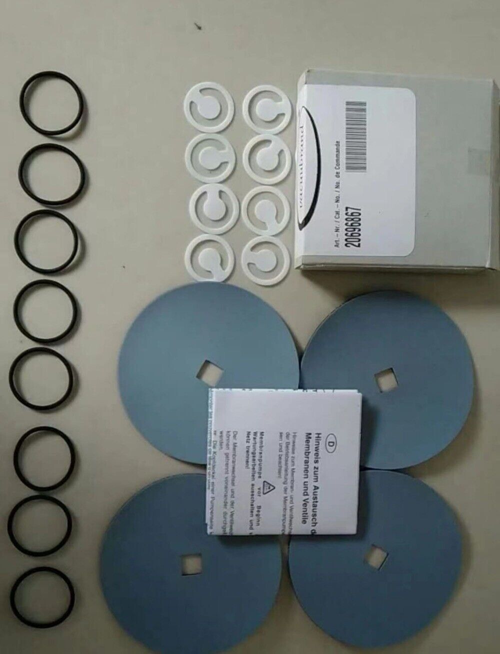 1set FOR Vacuum pump 20696867 repair kit diaphragm diaphragm MD 4C NT