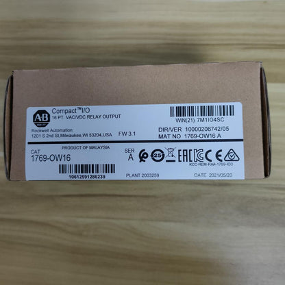Allen-Bradley CompactLogix 16 Pt Relay Module 1769-OW16 NEW - ALLEN-BRADLEY