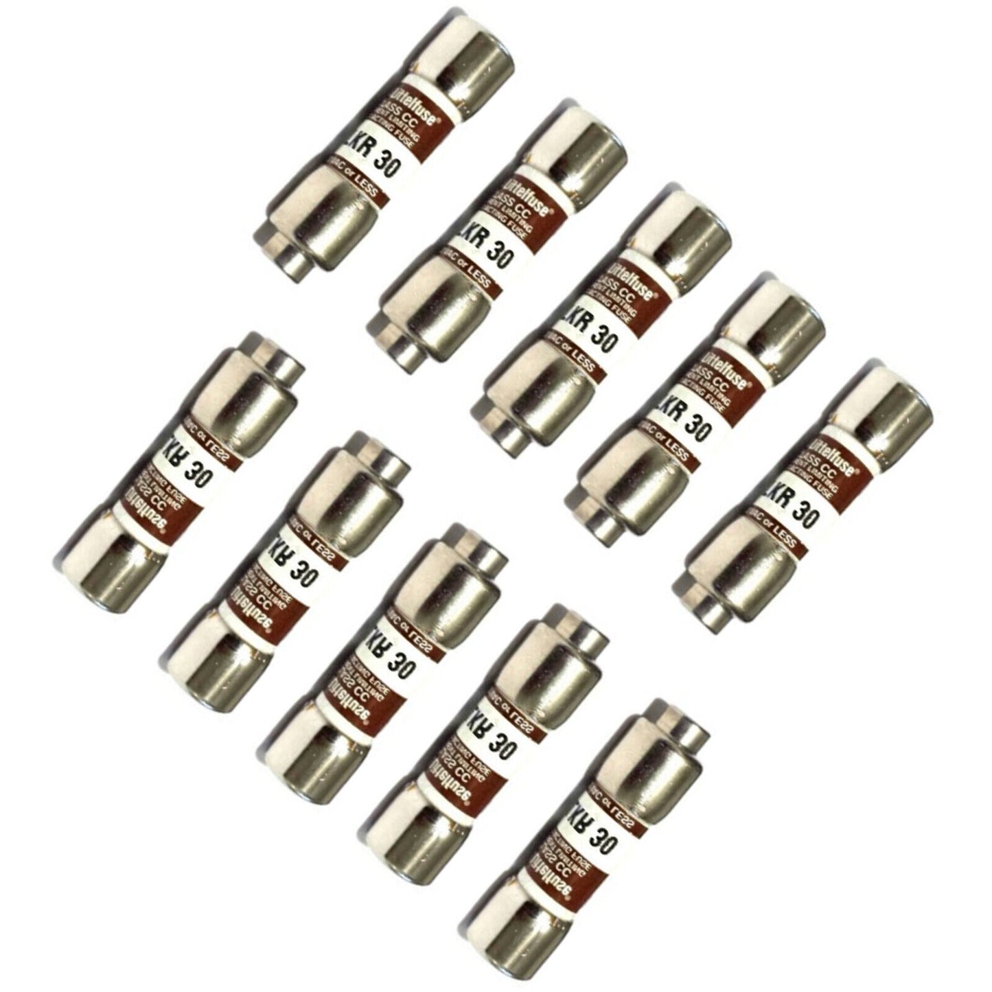 10PCS Littelfuse KLKR 30 30A 600VAC Fuses - LITTELFUSE