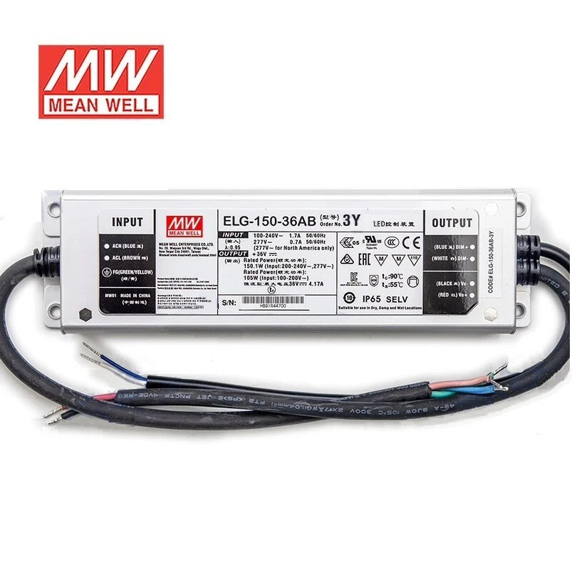 Meanwell ELG-150-54AB-3Y Waterproof LED Power Supply