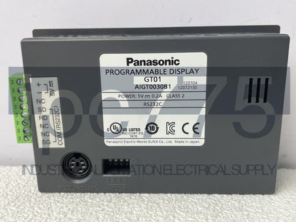 PANASONIC AIGT0030B1 programmable display GT01 - PANASONIC
