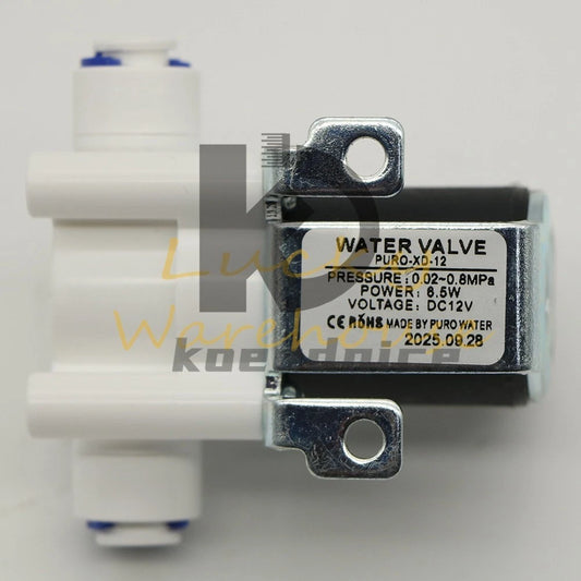 1PC 2 points inlet diameter 6.5mm Water valve PURO-XD12 DC 12V 6.5W
