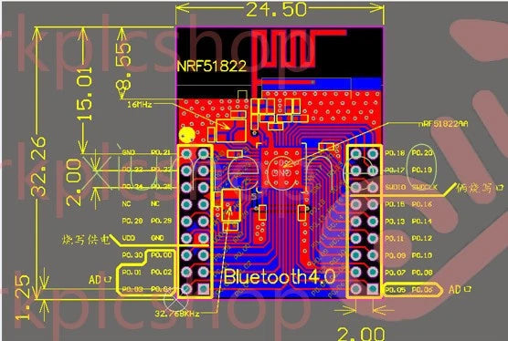 NRF51822 Bluetooth Module / Networking Module / Wireless Communication
