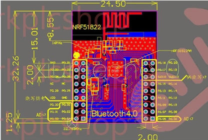 NRF51822 Bluetooth Module / Networking Module / Wireless Communication