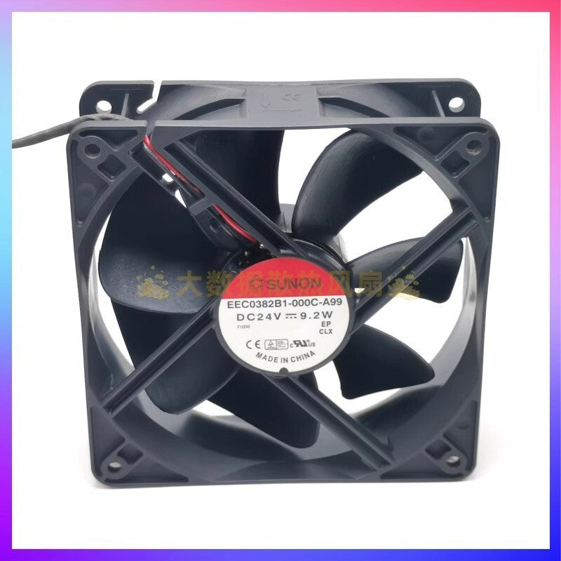 SUNON EEC0382B1-000C-A99 DC24V 9.2W 12038 2-Wire Cooling Fan