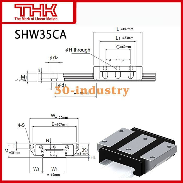 1Pcs New linear guide slider SHW35CA 35*120*107（mm） - KOEED