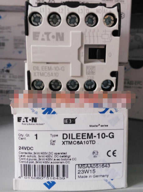 1PCS  Eaton Moeller DILEEM-10-G XTMC6A10TD Contactor 24VDC