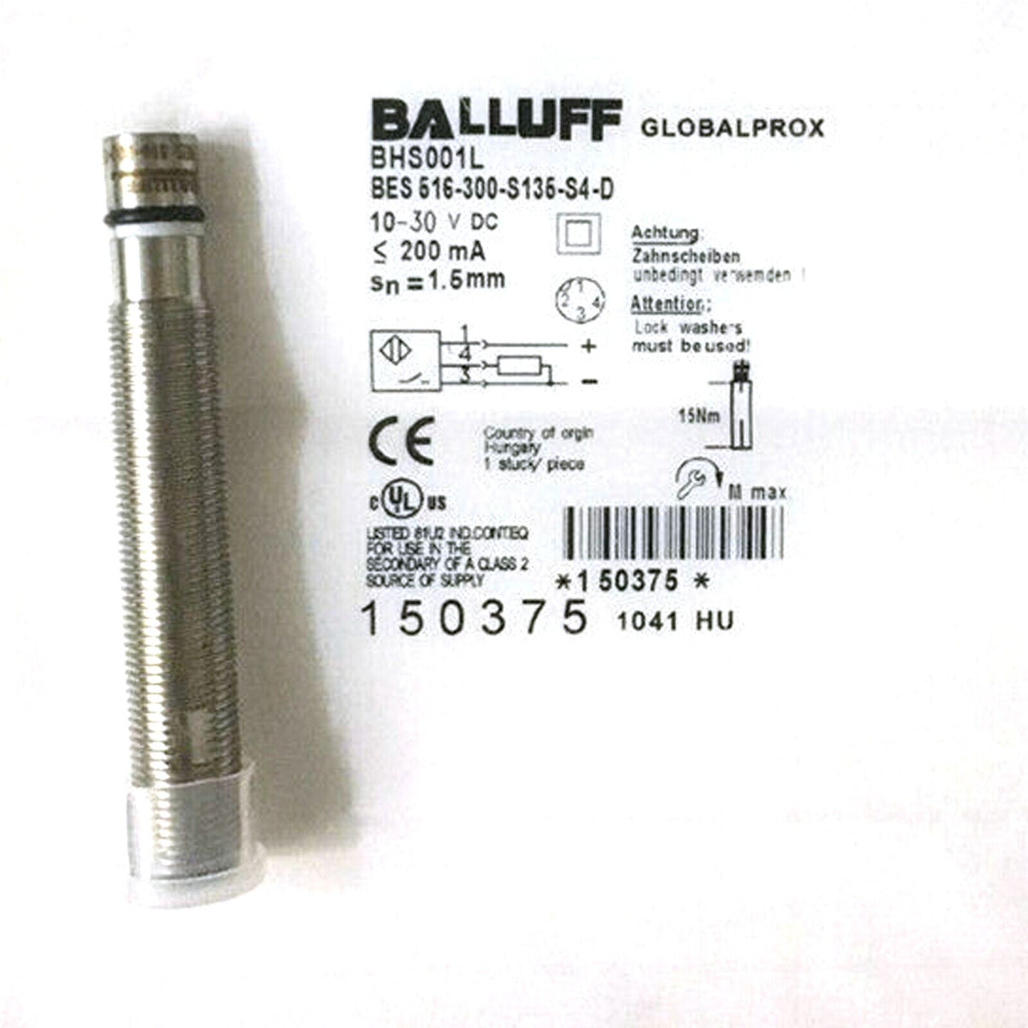 BALLUFF BES 516-300-S135-D PROXIMITY SWITCH SENSOR - BALLUFF