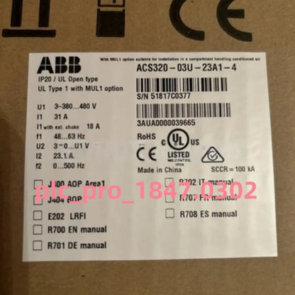 1PCS ABB ACS320-03U-23A1-4 Frequency Converter Fast delivery #d