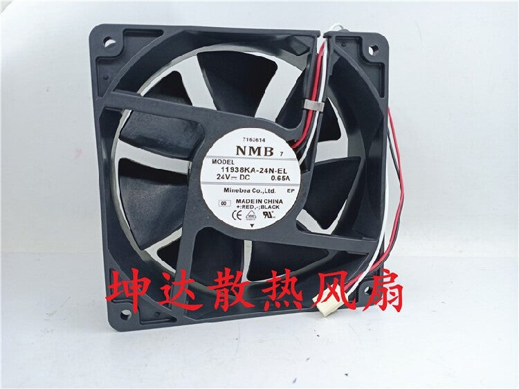 1pcs  NMB 11938KA-24N-EL 24V 0.65A 12038 inverter chassis cooling fan
