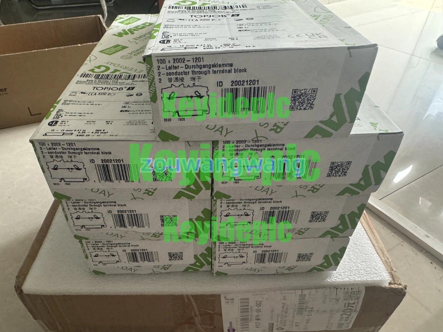 100 pieces of WAGO terminal blocks 2002-1201 20021201 #ke