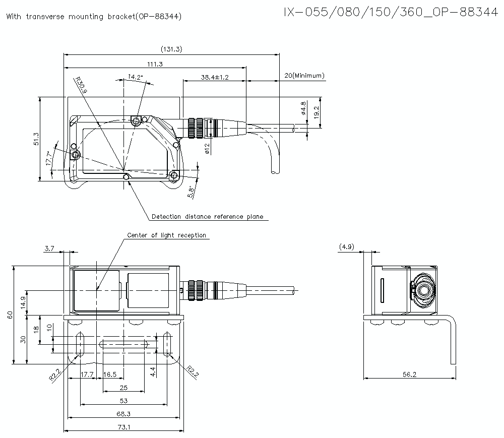KEYENCE IX-055 Laser Sensor - KEYENCE