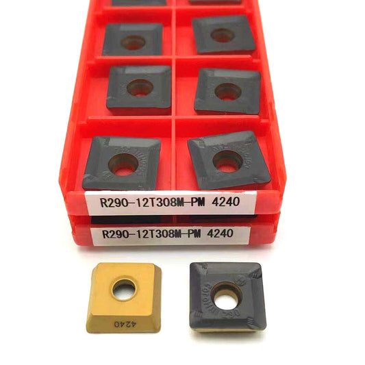 10-Piece SANDVIK R290-12T308M-PM4240 Carbide Inserts for CNC Machining Tools - SANDVIK