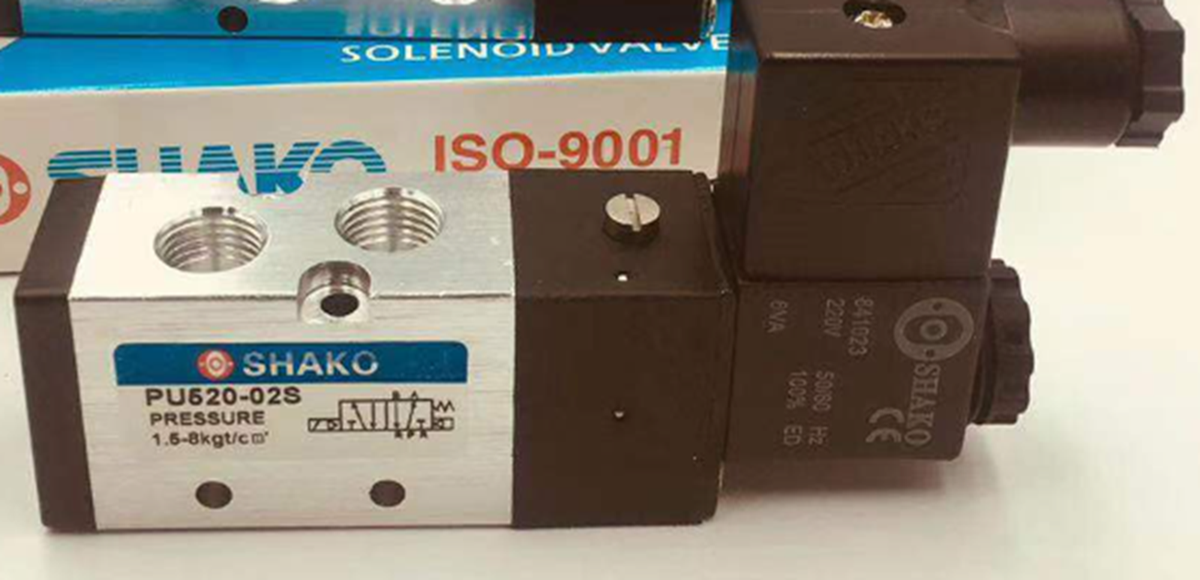 SHAKO PU520-02S Solenoid Valve AC220V 50/60Hz 6VA - SHAKO