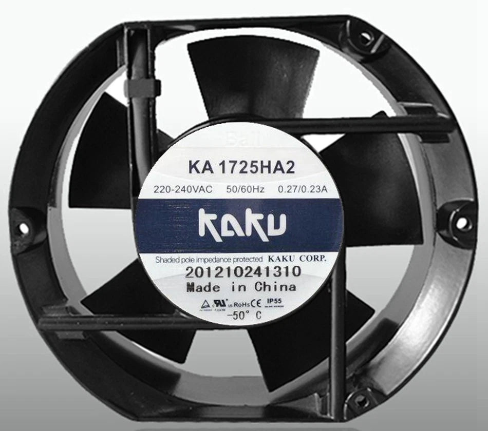 1PC KAKU fan KA1725HA2B 1750 220V 0.27A double ball bearing cooling fan