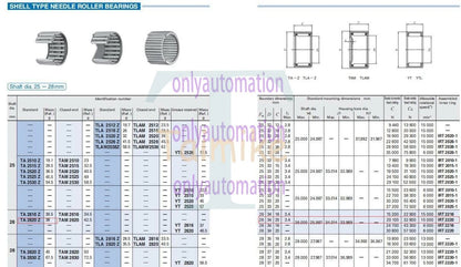 1Pcs Free shipping IKO TA2620Z Needle Roller Bearings 26x34x20mm