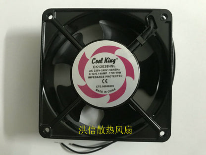 1pcs CK12038HSL AC220V-240V 0.12/0.14AMP 17/19W AC 12CM fan