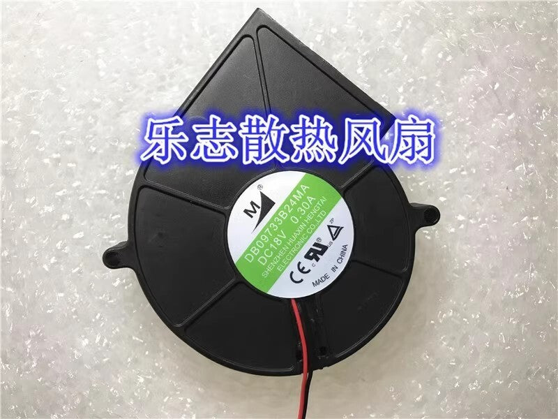 M DB09733B24UA DC18V 0.30A 9733 2-Wire Turbo Cooling Fan