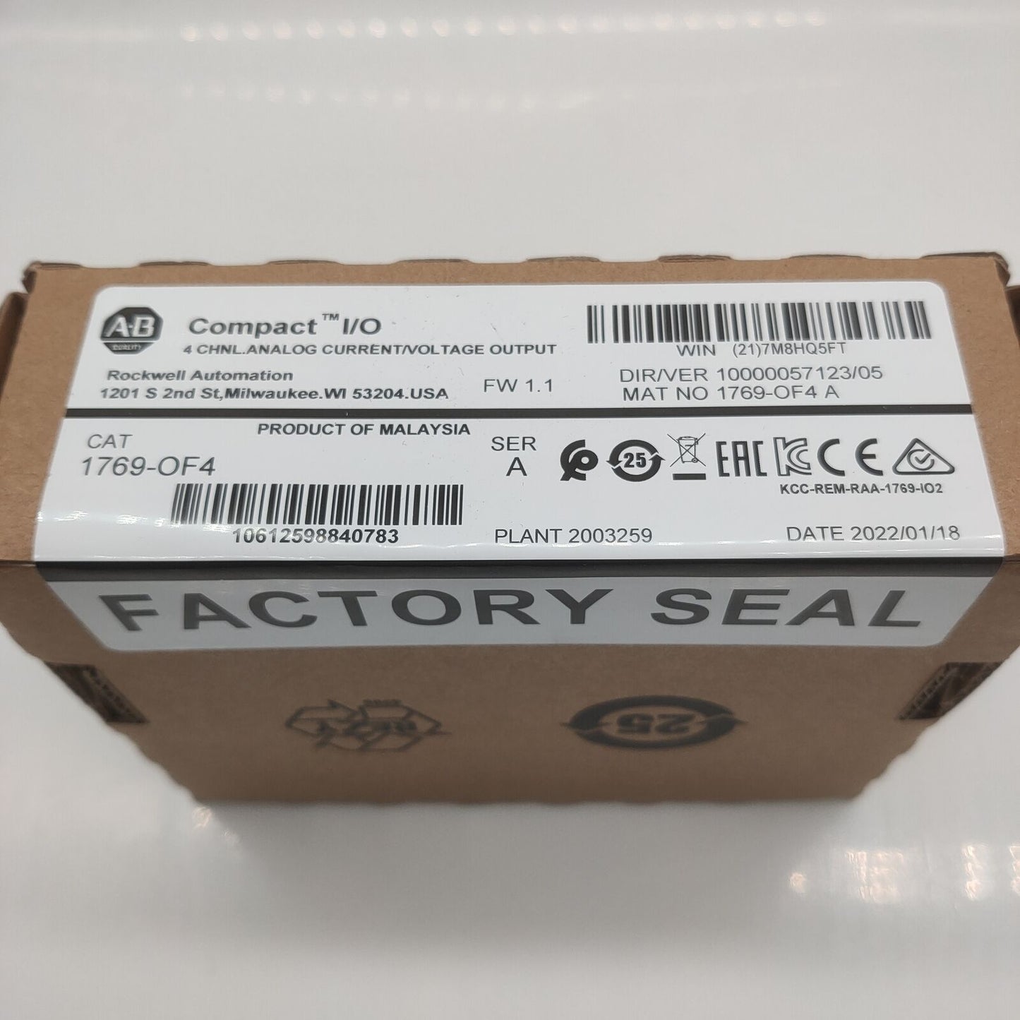 Factory Sealed 1769-OF4 Module - COMPACTLOGIX