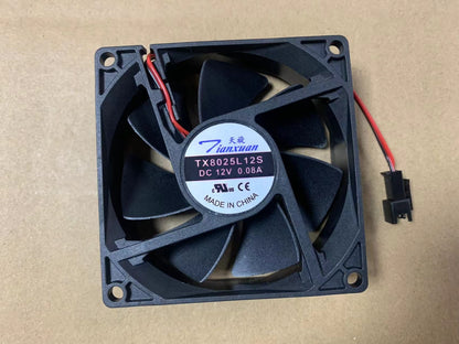 new 1pc  Tianxuan TX8025L12S 12V 0.08A 8025 8cm Ultra-quiet cooling fan