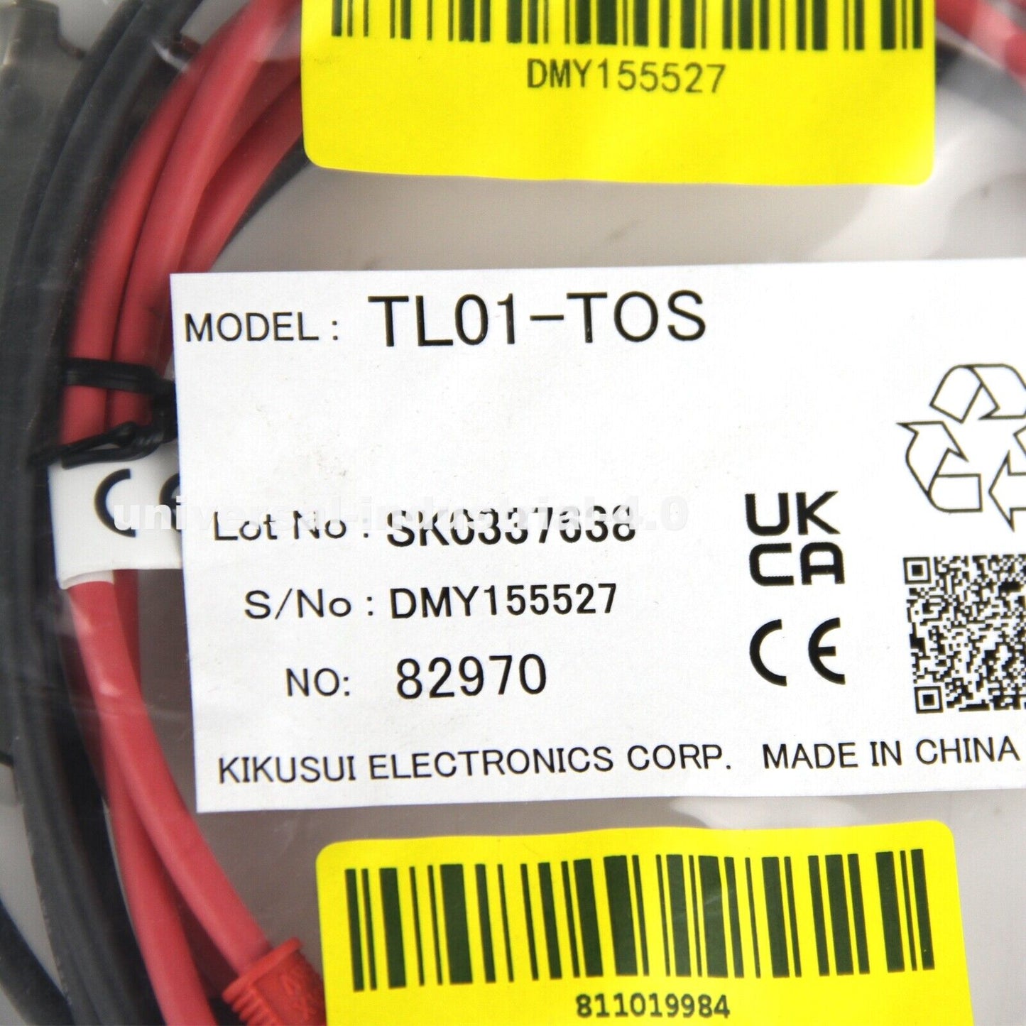 KIKUSUI TL01-TOS High Voltage Test Lead - KIKUSUI