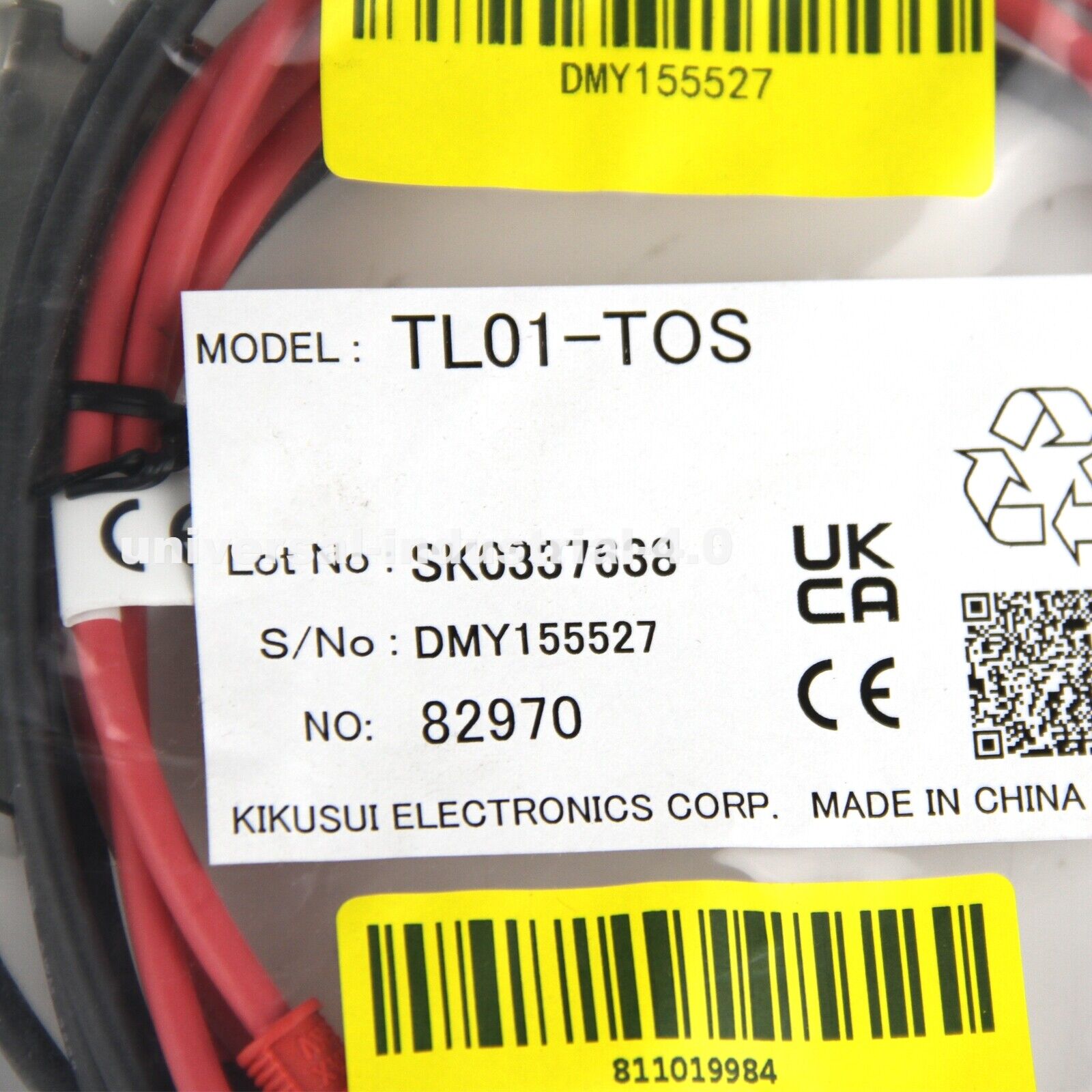 KIKUSUI TL01-TOS High Voltage Test Lead - KIKUSUI
