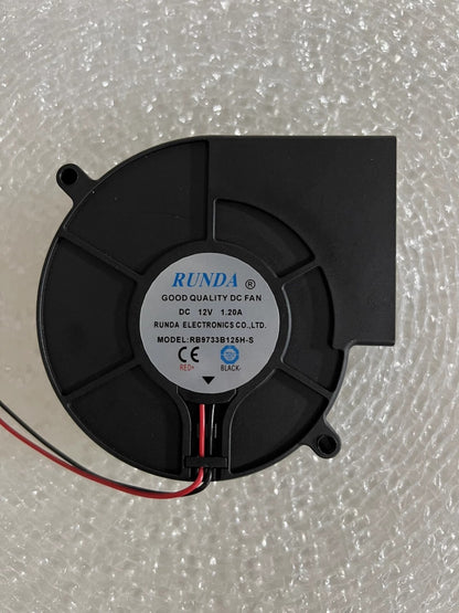 RUNDA RB9733B12SH-S DC12V 1.20A 9733 2-Wire Turbo Cooling Fan