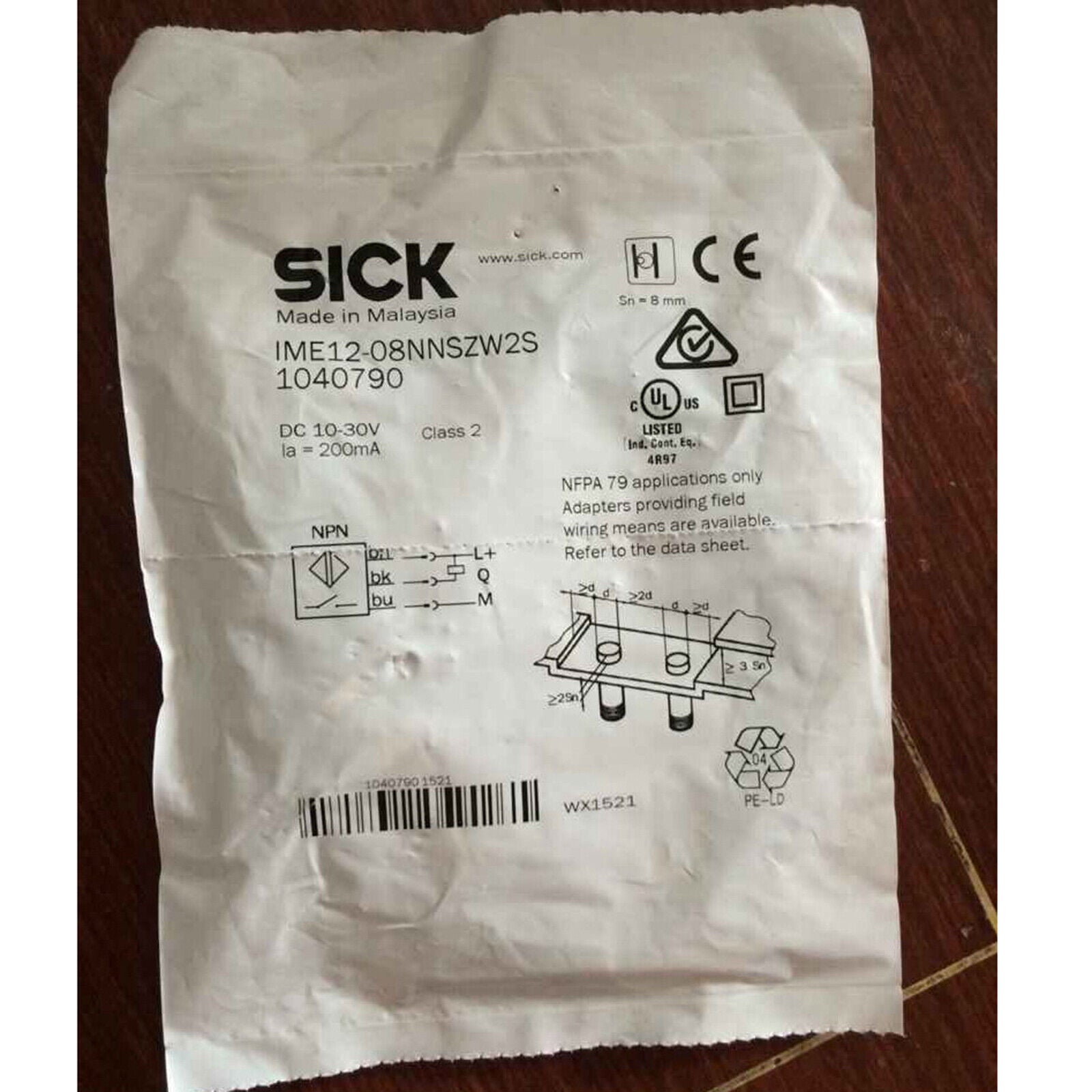 1PC SICK IME12-08NNSZW2S Photoelectric Switch SHIPP - SICK