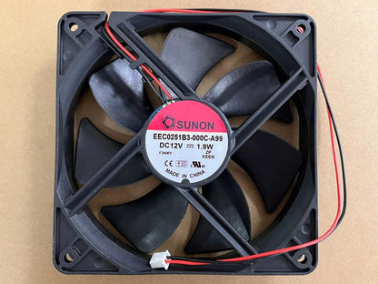 new For SUNON EEC0251B3-000C-A99 Mute fan 12V 161mA 1.9W 12025 2pin