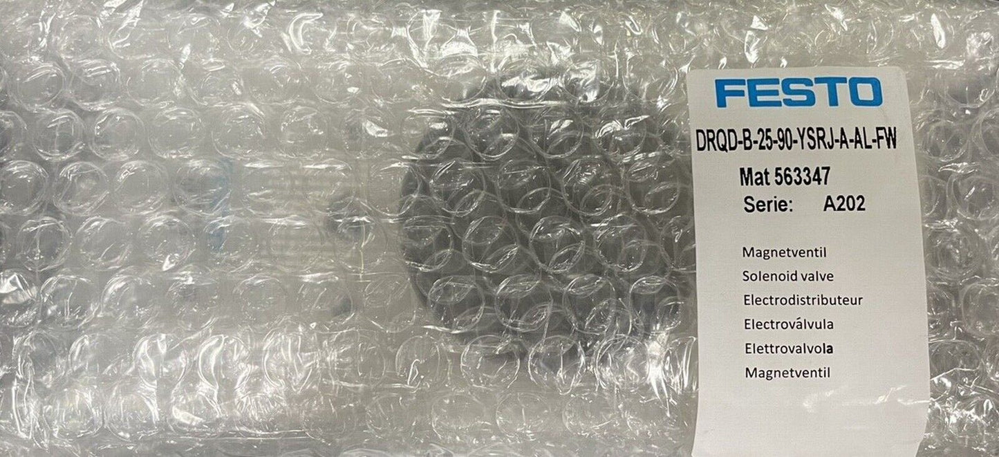new Festo DRQD-B-25-90-YSRJ-A-AL-FW 563347 Semi-rotary Drives Twin Pistons - FESTO