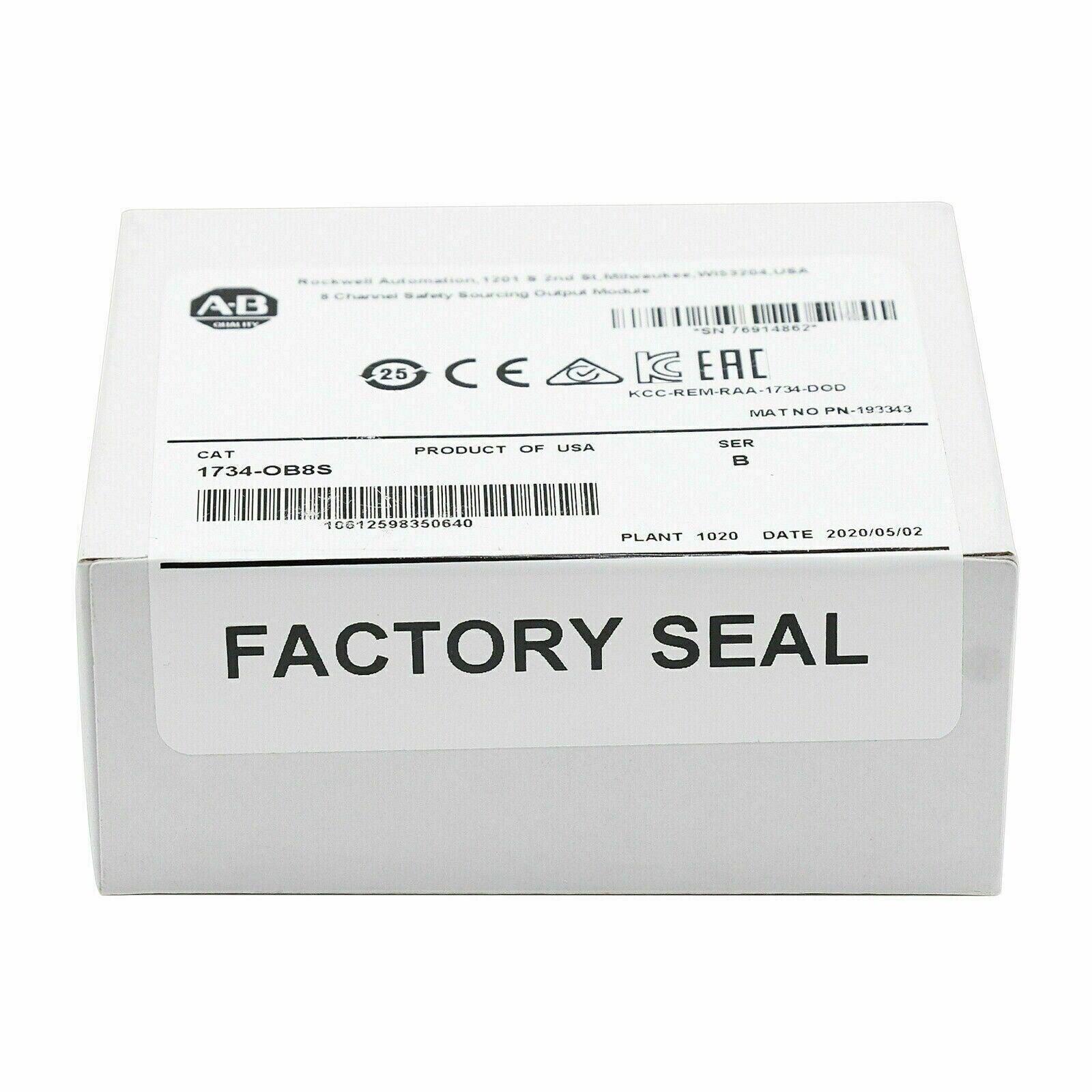 AB 1734OB8S Ser B 8 Channel Safety Output Module – New Sealed - ABBYY