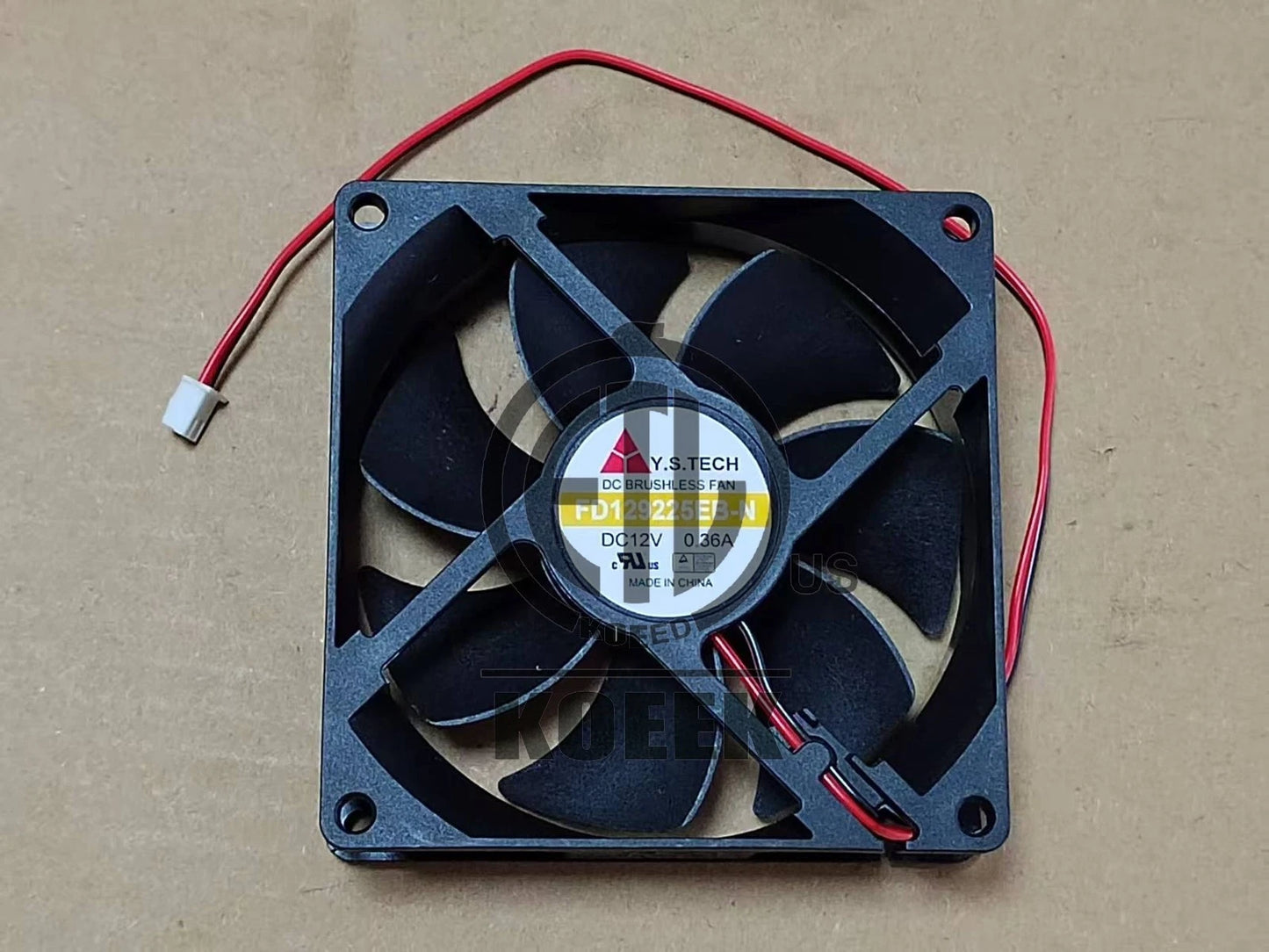 Y.S.TECH FD129225EB-N 9025 12V 0.36A computer case power cooling fan